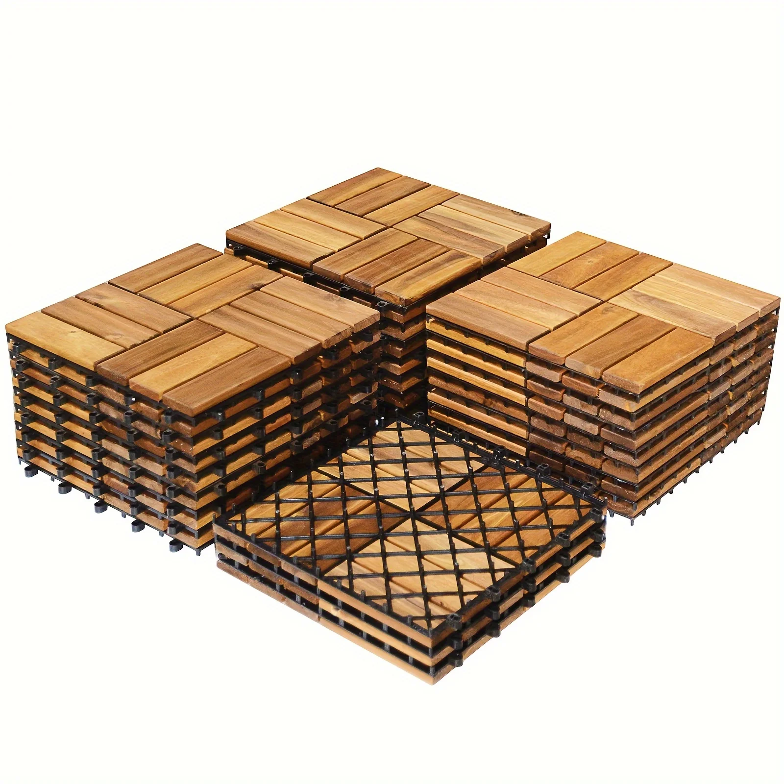 Patiojoy 27PCS Patio Interlocking Tiles Acacia Slat Wood Garden Indoor &Outdoor
Patiojoy 27PCS Patio Interlocking Tiles Acacia Slat Wood Garden Indoor &Outdoor