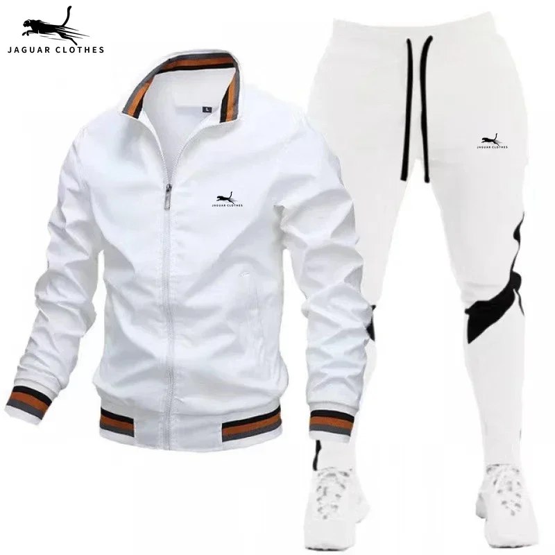High Quality jaguar clothes Men's set Sports Suit Slim Fit Sportswear Cardigan Long Sleeve Running Jacket Sweatpants 2 Pcs Set
High Quality jaguar clothes Men's set Sports Suit Slim Fit Sportswear Cardigan Long Sleeve Running Jacket Sweatpants 2 Pcs Set