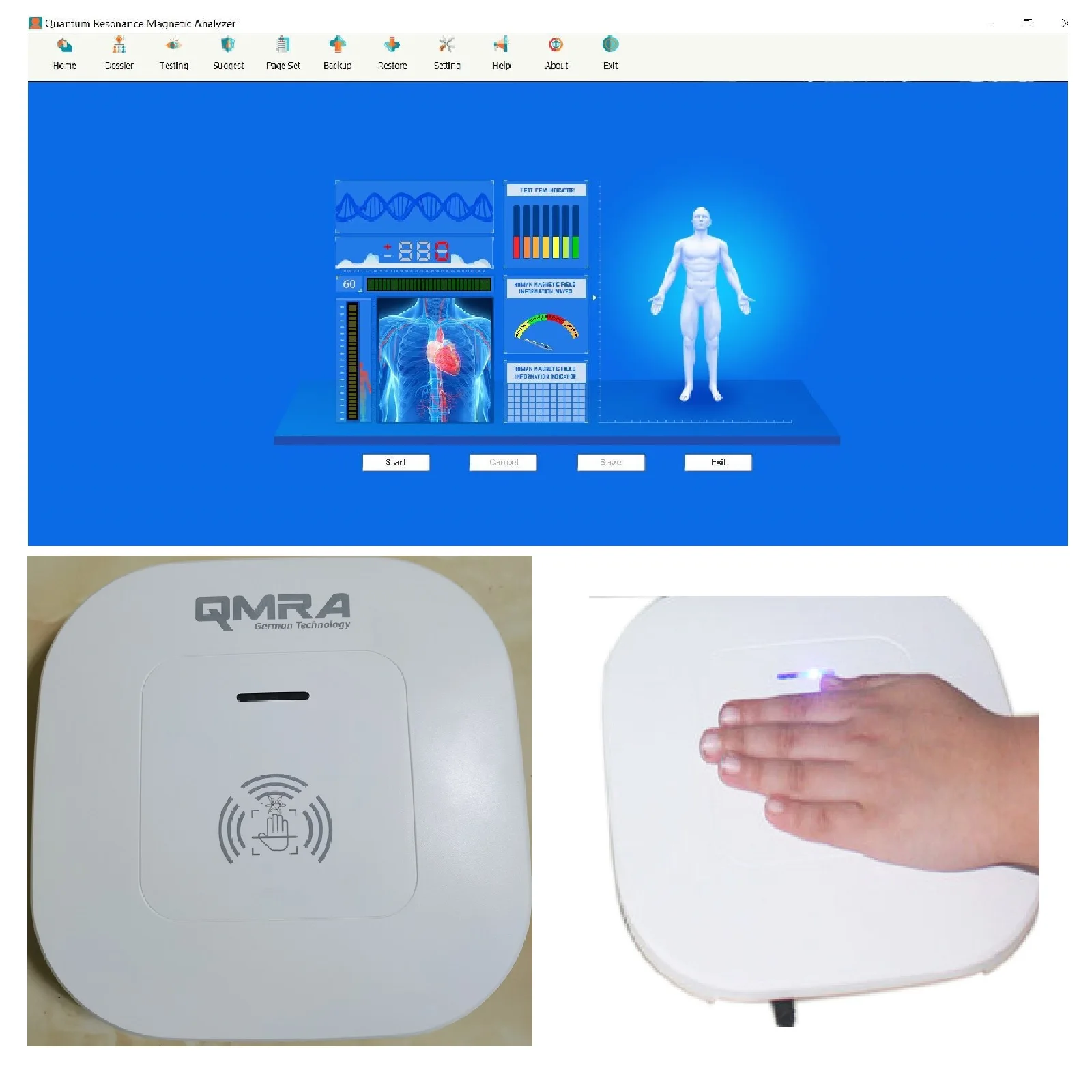 2024 New 62 Reports Quantum Resonance Magnetic Analyzer QMRA Set Hand Touch Quantum Body Health Analyzer Version 6.3.36
2024 New 62 Reports Quantum Resonance Magnetic Analyzer QMRA Set Hand Touch Quantum Body Health Analyzer Version 6.3.36