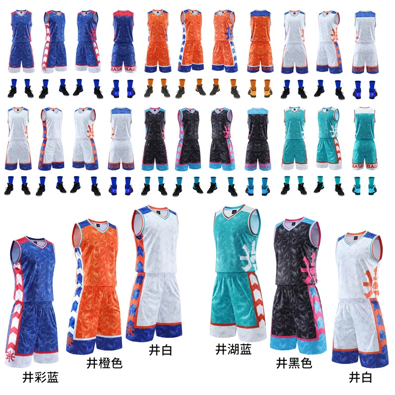 Heat Transfer Printing Basketball Uniform Set Boys' Training Uniform Game Team Uniform Unisex Sportswear Breathable Kid's Jersey
Heat Transfer Printing Basketball Uniform Set Boys' Training Uniform Game Team Uniform Unisex Sportswear Breathable Kid's Jersey