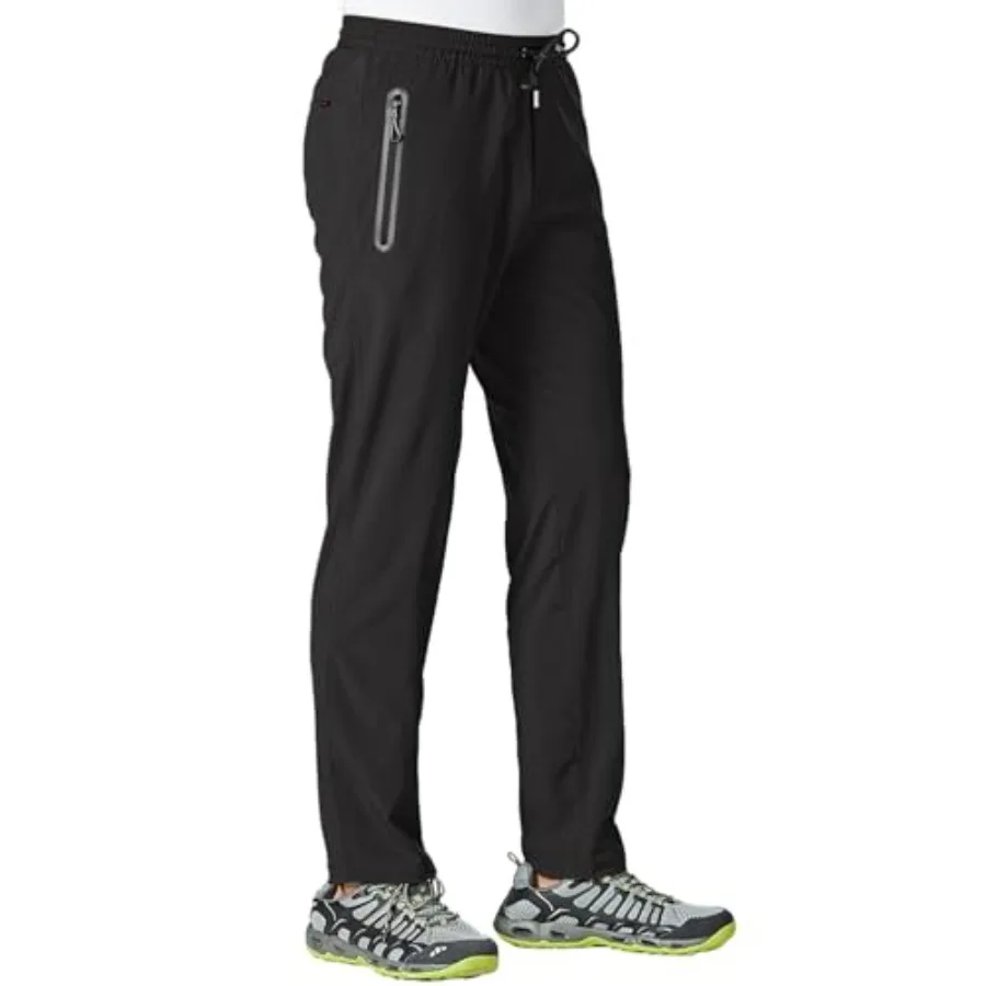 TBMPOY Men's Lightweight Hiking Travel Pants Athletic Outdoor Sports Elastic Waist Water Resistant Sweatpants 2 Pockets
TBMPOY Men's Lightweight Hiking Travel Pants Athletic Outdoor Sports Elastic Waist Water Resistant Sweatpants 2 Pockets
