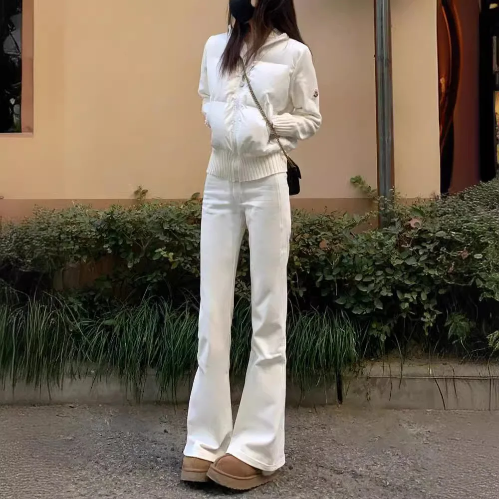 White High Waist Slim Fit Straight Leg Denim Jeans Women's Fall New Style Sexy Girl Micro Flared Elastic Long Pants
White High Waist Slim Fit Straight Leg Denim Jeans Women's Fall New Style Sexy Girl Micro Flared Elastic Long Pants
