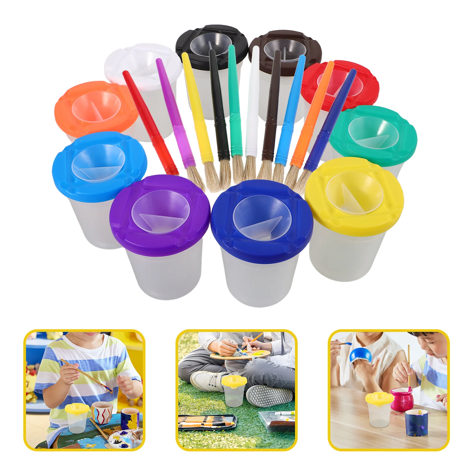 1Set 's Paintbrush Cleaning Cup Spill-Proof Plastic Paint Mixing Cup Multi-Functional Pen Washing Bucket for Art
1Set 's Paintbrush Cleaning Cup Spill-Proof Plastic Paint Mixing Cup Multi-Functional Pen Washing Bucket for Art