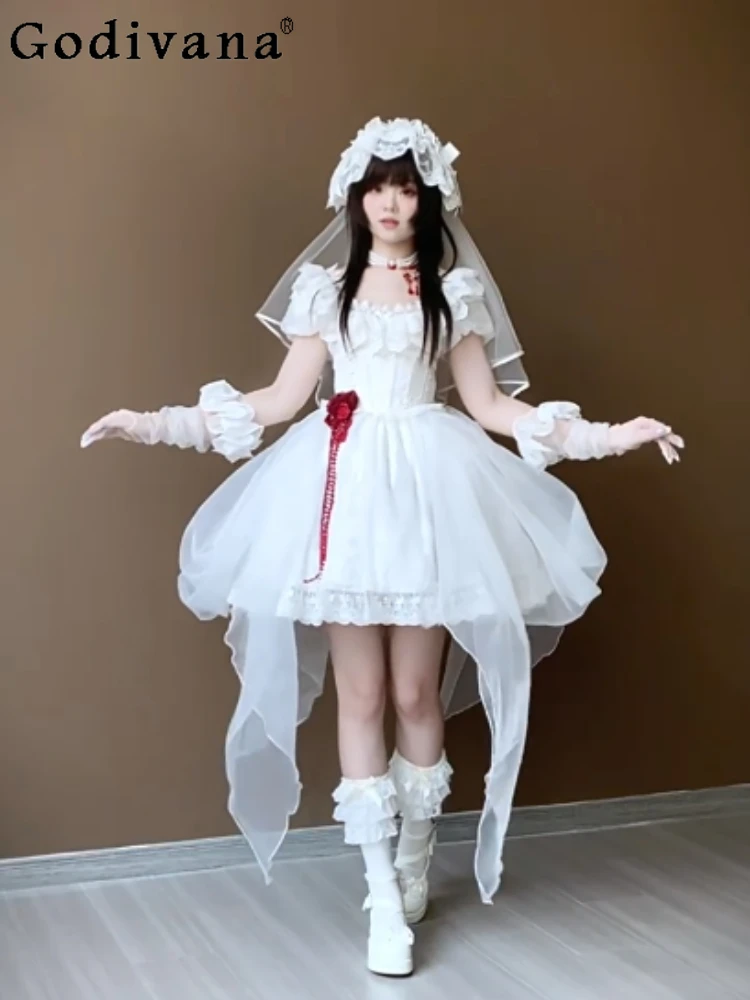 Y2K Subculture Japanese Original Lolita Dress Gothic Style Sweet Cool Girl Daily Commuting Versatile Long Dress
Y2K Subculture Japanese Original Lolita Dress Gothic Style Sweet Cool Girl Daily Commuting Versatile Long Dress