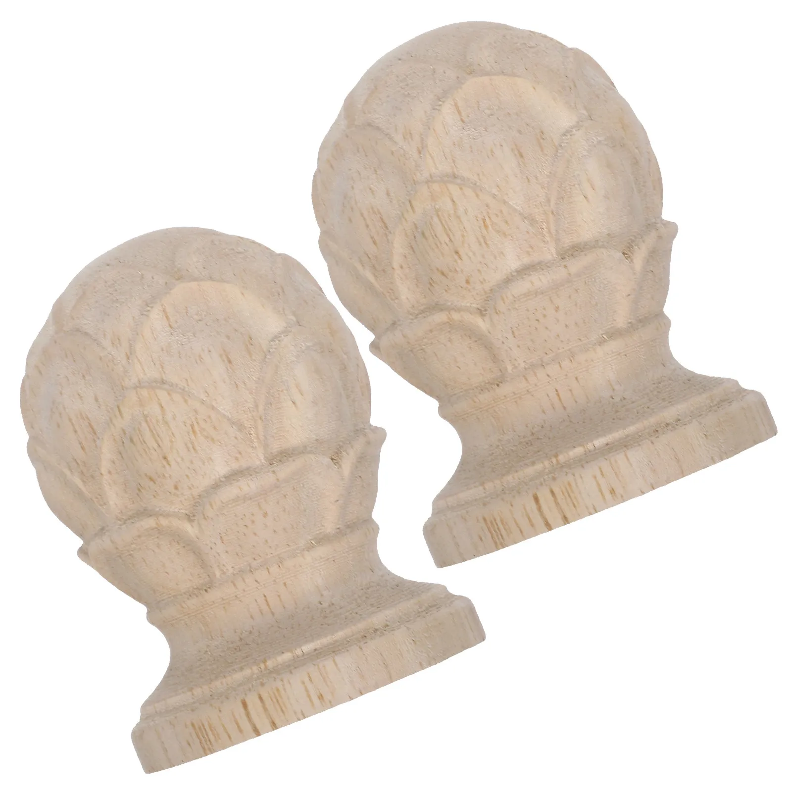 2 шт. Деревянные резные навершия в форме лотоса для столбов кроватей и ворот, 1.7x2.36, необработанные, декоративные деревянные украшения
2 шт. Деревянные резные навершия в форме лотоса для столбов кроватей и ворот, 1.7x2.36, необработанные, декоративные деревянные украшения