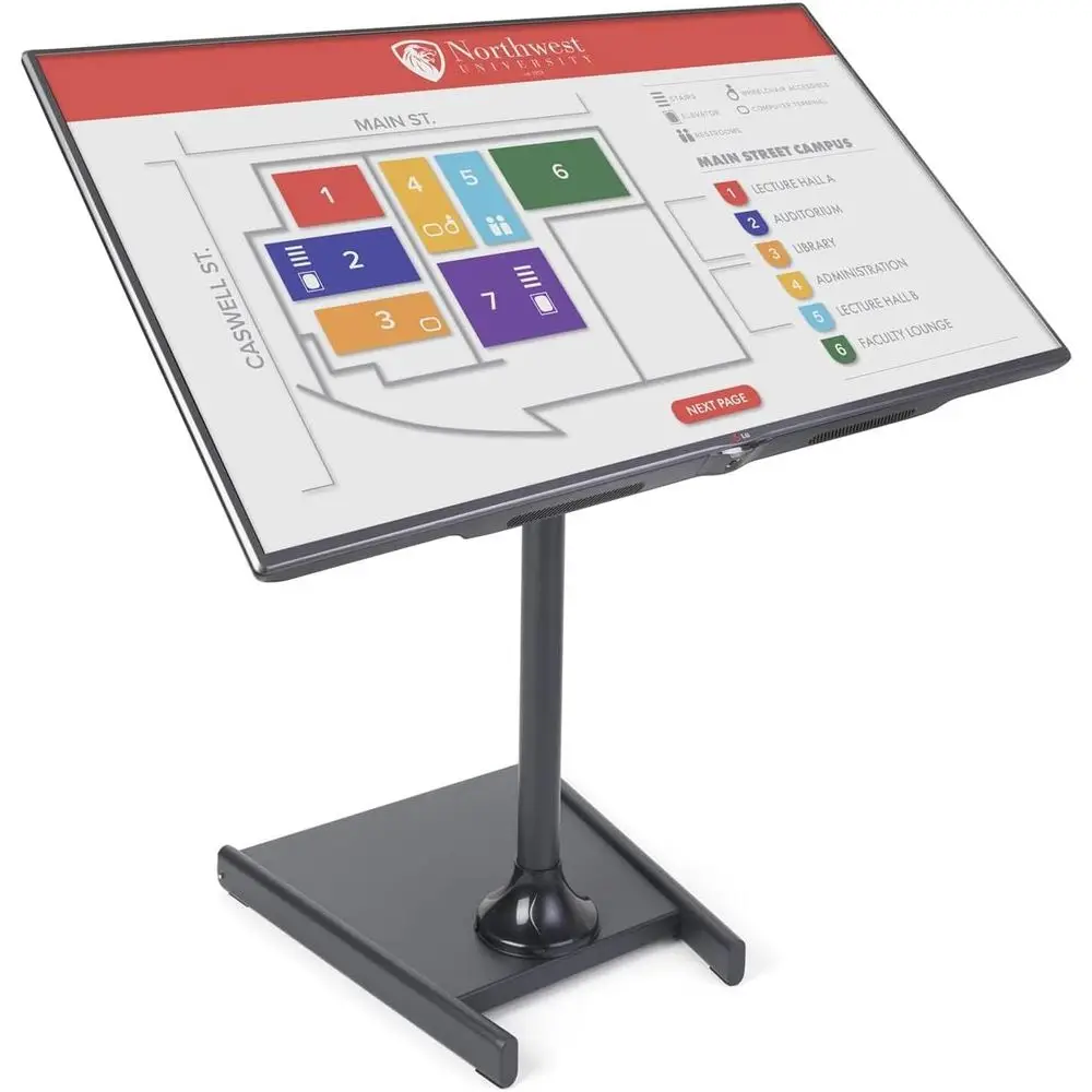 Adjustable TV Stand with Weighted Base, Rolling Wheels, Fits 27-60 Inch Screens - Ideal for Offices and Lobbies
Adjustable TV Stand with Weighted Base, Rolling Wheels, Fits 27-60 Inch Screens - Ideal for Offices and Lobbies