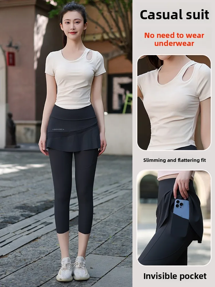 Women's Sportswear Set Professional Running Training Clothes Quick Dry Short Sleeve Fitness Yoga Pants Skirt Casual Summer Ou...
Women's Sportswear Set Professional Running Training Clothes Quick Dry Short Sleeve Fitness Yoga Pants Skirt Casual Summer Ou...