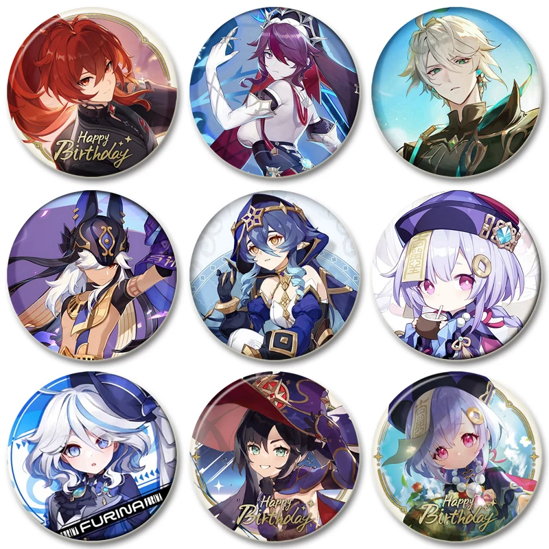 58MM Hot Anime Genshin Impact Pins Tinplate Badge DIY Custom Cartoon Brooch Pin for Fans Collection Gifts Decorative Clothes
58MM Hot Anime Genshin Impact Pins Tinplate Badge DIY Custom Cartoon Brooch Pin for Fans Collection Gifts Decorative Clothes
