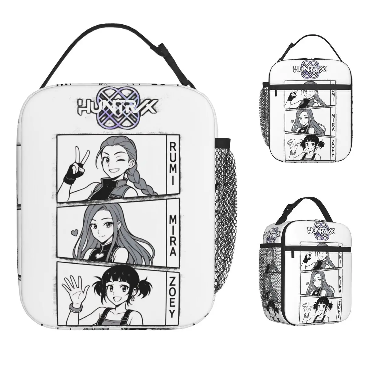 Kpop Demon Hunters Lunch Bag Huntrix Manga Office Lunch Box For Women Retro Tote Food Bags Waterproof Portable Zipper Cooler Bag
Kpop Demon Hunters Lunch Bag Huntrix Manga Office Lunch Box For Women Retro Tote Food Bags Waterproof Portable Zipper Cooler Bag