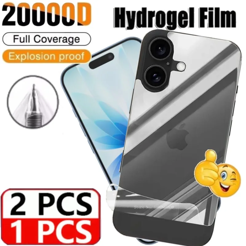 1-2PCS Hydrogel Film Back Screen Protectors for IPhone 17 Pro Max HD Clear Anti-scratch Soft Film for IPhone 17 Pro Not Glass
1-2PCS Hydrogel Film Back Screen Protectors for IPhone 17 Pro Max HD Clear Anti-scratch Soft Film for IPhone 17 Pro Not Glass