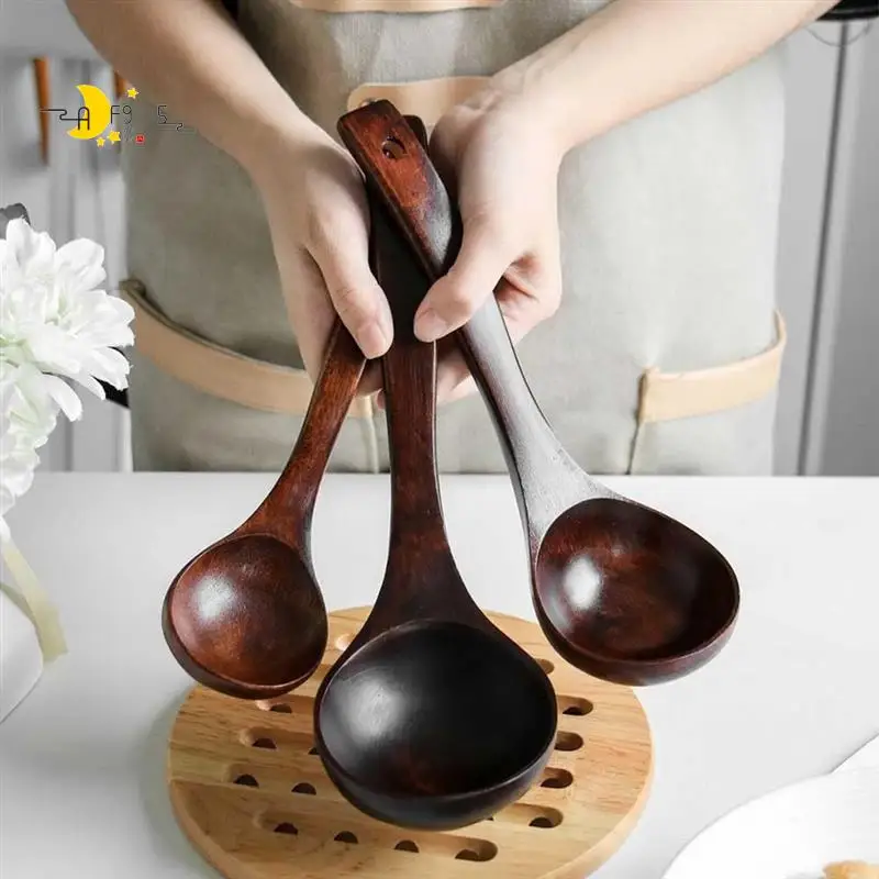 AF95-Wooden Ladle Spoon Set Long Handle Soup Ladle For Pot & Bowl For Cooking Serving Ladles
AF95-Wooden Ladle Spoon Set Long Handle Soup Ladle For Pot & Bowl For Cooking Serving Ladles