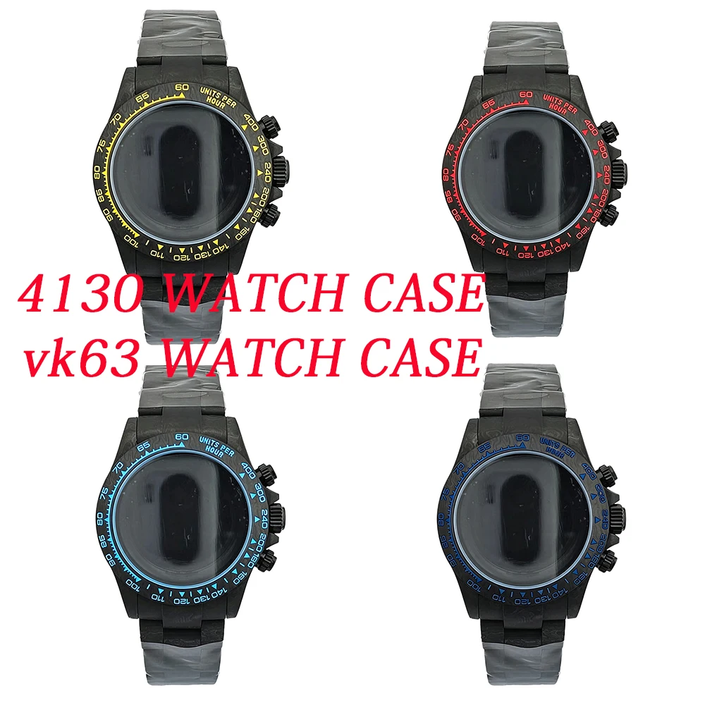4130/VK63 MOVT 38mm Carbon Fiber Case Bezel Bracelet Sapphire Crystal Glass 3ATM Carbon Texture For vk63 watch Mod
4130/VK63 MOVT 38mm Carbon Fiber Case Bezel Bracelet Sapphire Crystal Glass 3ATM Carbon Texture For vk63 watch Mod