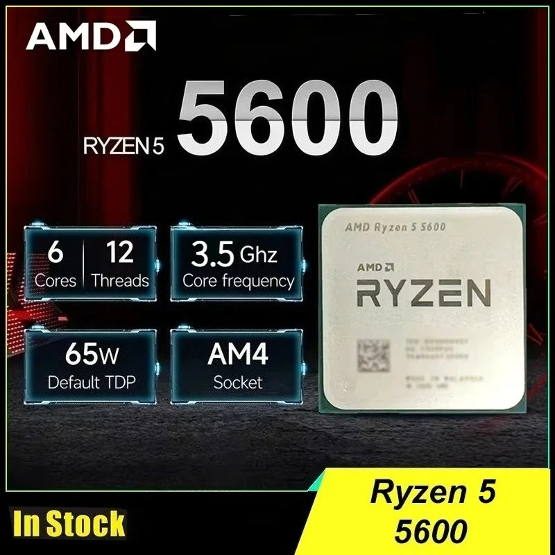 AMD R5 5600 Ryzen 5 5600 3.5 GHz 6-Core 12-Thread CPU 7NM L3=32M 100-000000927 Socket AM4 New
AMD R5 5600 Ryzen 5 5600 3.5 GHz 6-Core 12-Thread CPU 7NM L3=32M 100-000000927 Socket AM4 New