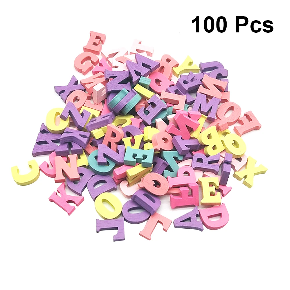 100 Pcs Wooden Slice DIY Decor Alphabet Embellishments Craft Project Kids Education Montessori Toys Supplies
100 Pcs Wooden Slice DIY Decor Alphabet Embellishments Craft Project Kids Education Montessori Toys Supplies