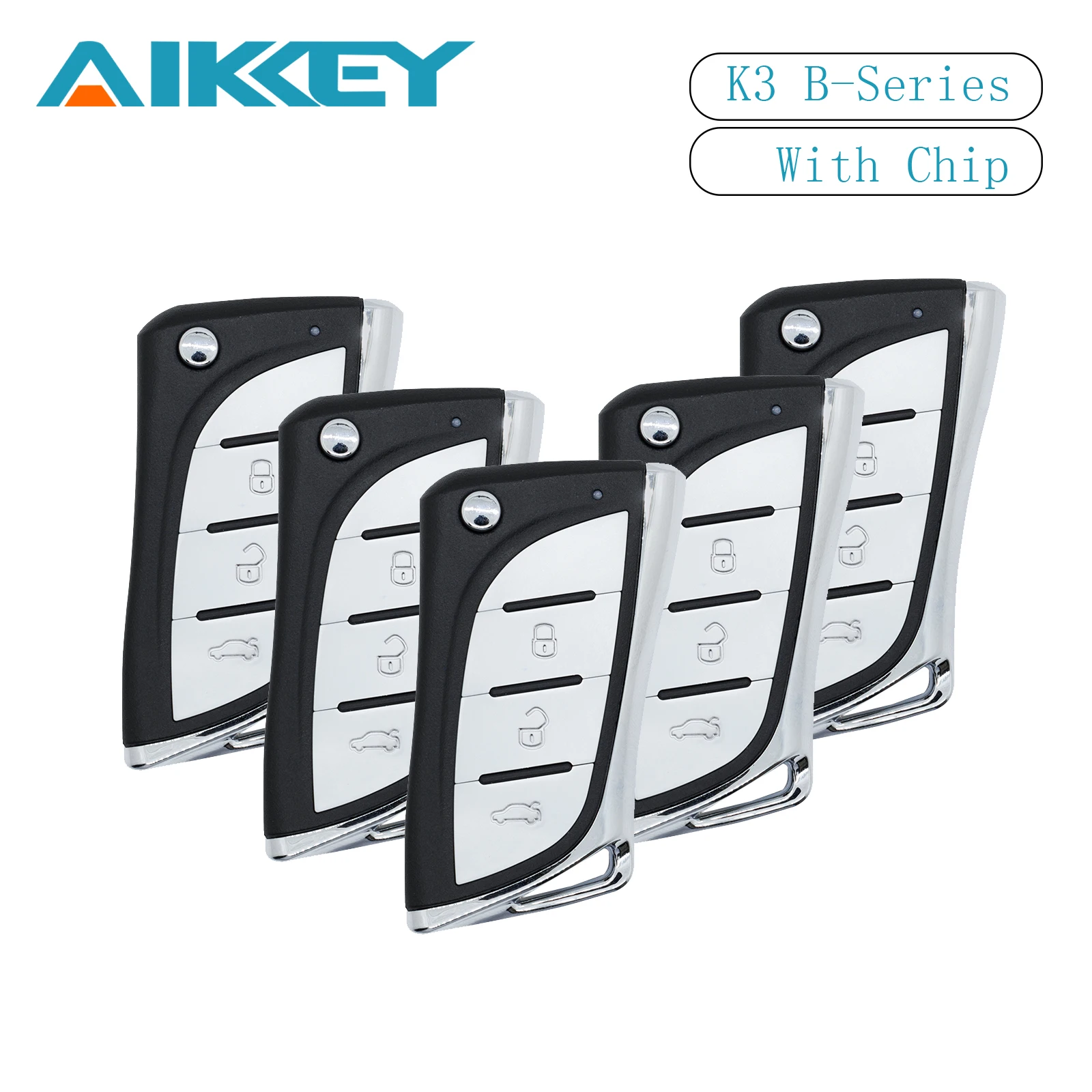 AIKKEY 5pcs K3 B Series 3 Buttons for AIK Machine Universal Car Remote Key Fob with Chip Control Keyless Maker Replace
AIKKEY 5pcs K3 B Series 3 Buttons for AIK Machine Universal Car Remote Key Fob with Chip Control Keyless Maker Replace