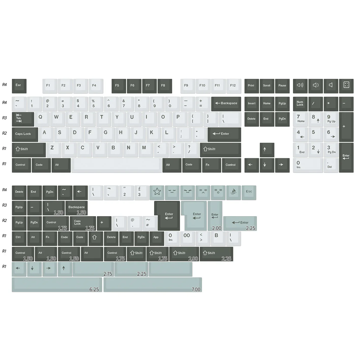 Botanical Garden Keycap Bicolor Craft Shaved Head Original Height PBT Split Space Alice 68 75 87 980
Botanical Garden Keycap Bicolor Craft Shaved Head Original Height PBT Split Space Alice 68 75 87 980