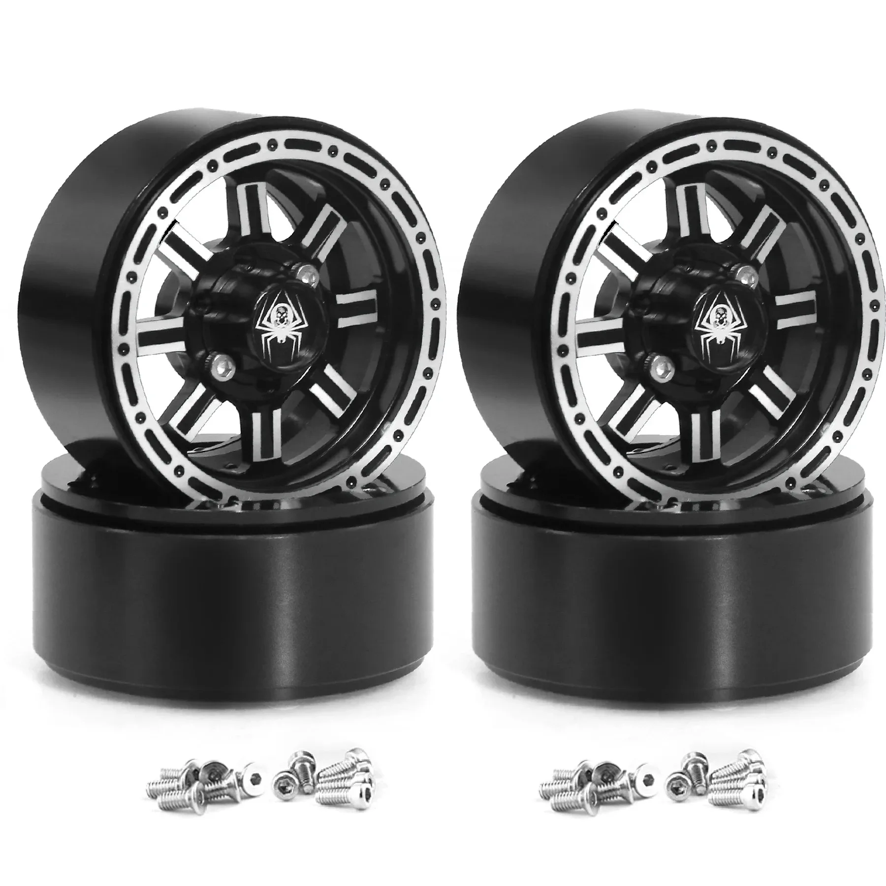 4pcs Premium 8 Spoke 1.9 Inch Metal Beadlock Wheel Hub 4PCS Durable Replacement for 1/10 Axial SCX10 II TRX-4 MST R75 RC Crawler
4pcs Premium 8 Spoke 1.9 Inch Metal Beadlock Wheel Hub 4PCS Durable Replacement for 1/10 Axial SCX10 II TRX-4 MST R75 RC Crawler