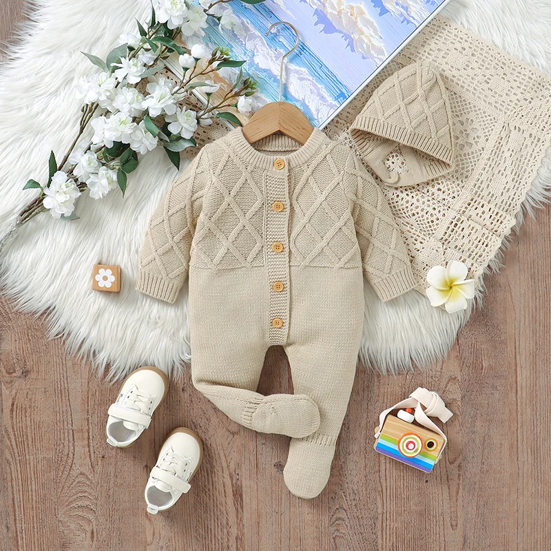 Newborn Baby Clothes Set Knit Infant Boys Girls Romper Long Sleeve Foot Wrap Toddler Kid Jumpsuit Bonnet Fashion Solid 0-9M 2PCS
Newborn Baby Clothes Set Knit Infant Boys Girls Romper Long Sleeve Foot Wrap Toddler Kid Jumpsuit Bonnet Fashion Solid 0-9M 2PCS
