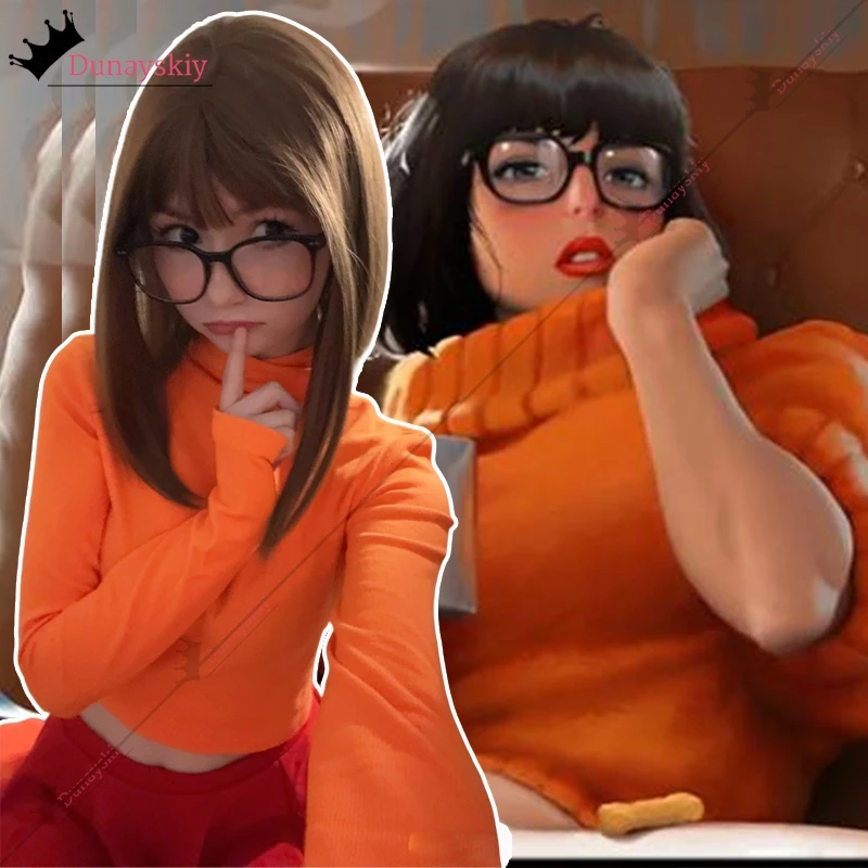 DIY Cosplay Anime Velma Seragam Kostum Orange Short Skirt Uniform Woman Wanita Oranye Kaus Kaki Rok Atas Halloween Carnival Set
DIY Cosplay Anime Velma Seragam Kostum Orange Short Skirt Uniform Woman Wanita Oranye Kaus Kaki Rok Atas Halloween Carnival Set