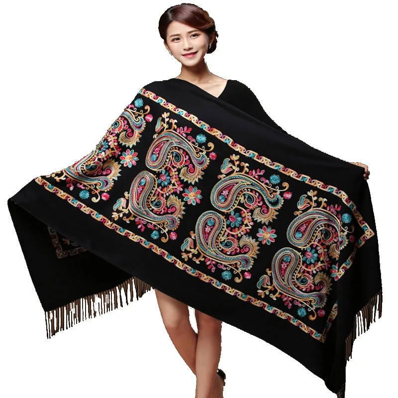 Brand New Wrap ScarfWomen Embroider Flowe Pashmina Cashmere Scarf Winter Warm Tassels Scarf Oversize Shawl Fashion Shawl Scarves
Brand New Wrap ScarfWomen Embroider Flowe Pashmina Cashmere Scarf Winter Warm Tassels Scarf Oversize Shawl Fashion Shawl Scarves
