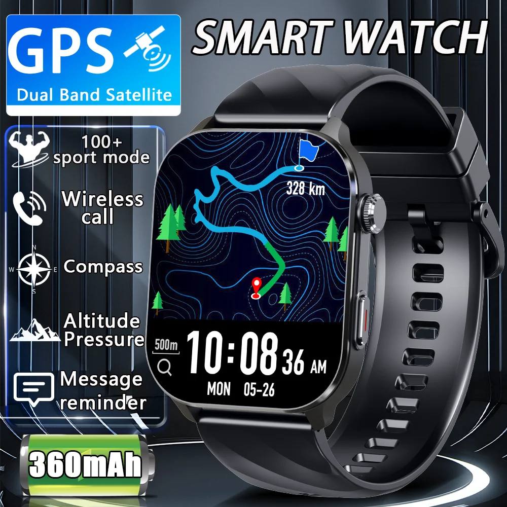 Смарт-часы для активного отдыха 2026 GPS, голосовой помощник, напоминание о звонках, push-уведомления, компас, информация о погоде, более 100 спортивных режимов
Смарт-часы для активного отдыха 2026 GPS, голосовой помощник, напоминание о звонках, push-уведомления, компас, информация о погоде, более 100 спортивных режимов