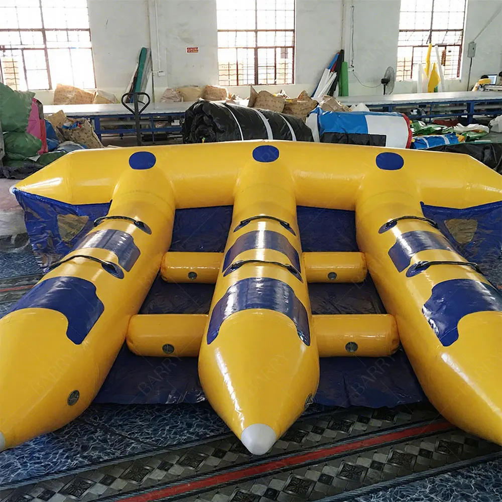 Надувная лодка-рыба из ПВХ 0,9 мм для буксировки, водные аттракционы
Надувная лодка-рыба из ПВХ 0,9 мм для буксировки, водные аттракционы