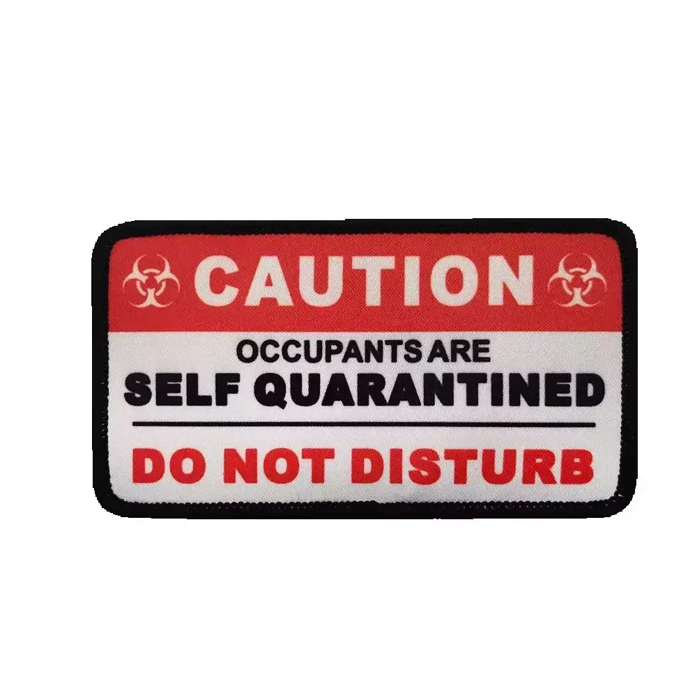 Caution Do Not Disturb Funny quarantine Embroidered patch hook and loop fasteners Morale badge. DIY Decor for jacket backpack
Caution Do Not Disturb Funny quarantine Embroidered patch hook and loop fasteners Morale badge. DIY Decor for jacket backpack