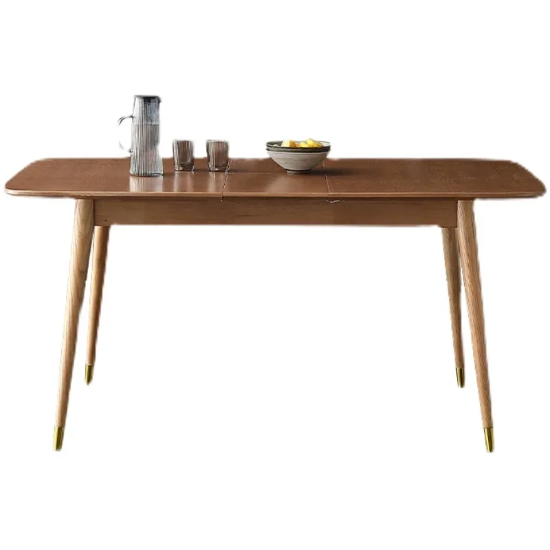 Modern Simple Solid Wood Retractable Function Dining Table Home Table and Chair Combination
Modern Simple Solid Wood Retractable Function Dining Table Home Table and Chair Combination