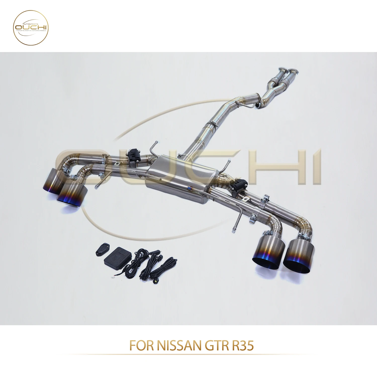 OUCHI Factory Direct Sales Catback for Nissan GTR R35 Exhaust System TC4 With Electronic Valve Tips Y tube
OUCHI Factory Direct Sales Catback for Nissan GTR R35 Exhaust System TC4 With Electronic Valve Tips Y tube
