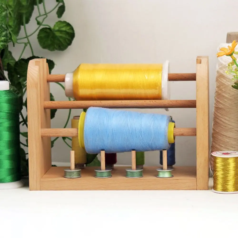 Wooden Thread Spool Holder Space-saving DIY Yarn Ball Holder Rotating Weaving Multifunctional Wool Ball Winder Knitting Craft
Wooden Thread Spool Holder Space-saving DIY Yarn Ball Holder Rotating Weaving Multifunctional Wool Ball Winder Knitting Craft