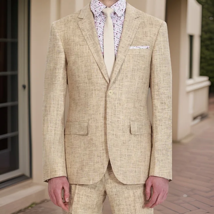 Linen Wedding Suits for Summer 2024 Formal Groom Tuxedos Peak Lapel Beach Business Slim Fit Male Blazers 2 Pcs Jacket with Pants
Linen Wedding Suits for Summer 2024 Formal Groom Tuxedos Peak Lapel Beach Business Slim Fit Male Blazers 2 Pcs Jacket with Pants