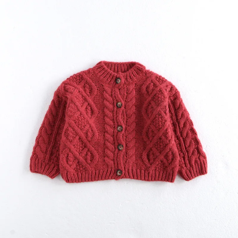Korean New Year Children's Bright Red Sweater Cardigan Christmas Winter Men's and Women's Treasure Hemp Pattern Knitted Cardigan
Korean New Year Children's Bright Red Sweater Cardigan Christmas Winter Men's and Women's Treasure Hemp Pattern Knitted Cardigan