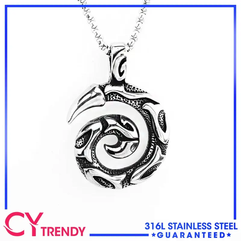European and American Punk Fashion Classical Pattern Spiral Garden Jewelry Horn Pendant Necklaces Jewelry
European and American Punk Fashion Classical Pattern Spiral Garden Jewelry Horn Pendant Necklaces Jewelry