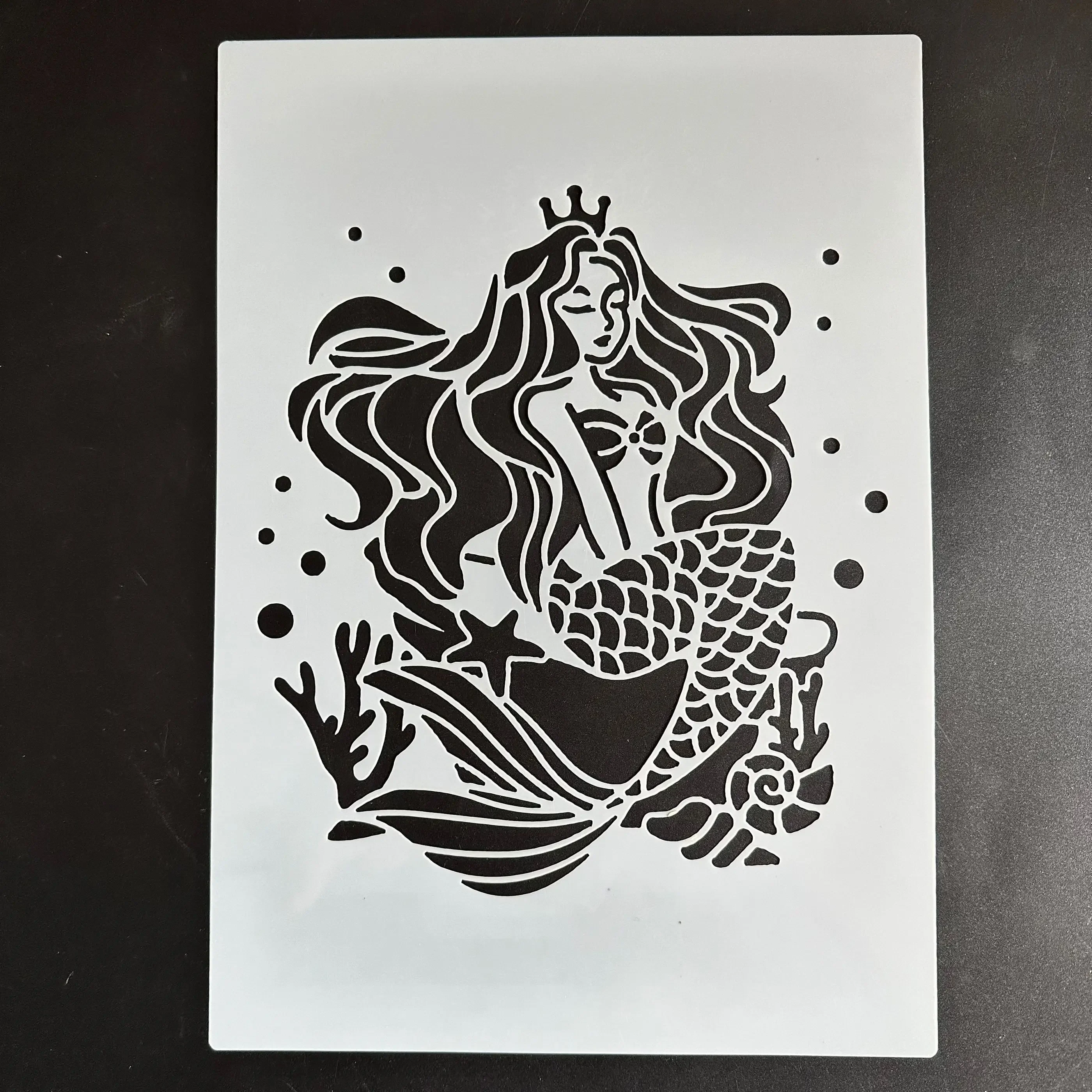 A4 29 *21cm mermaid DIY Stencils Wall Painting Scrapbook Coloring Embossing Album Decorative Paper Card Template,wall
A4 29 *21cm mermaid DIY Stencils Wall Painting Scrapbook Coloring Embossing Album Decorative Paper Card Template,wall