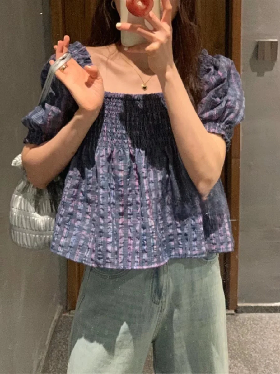 Удобный хлопковый топ с пузырьками и поясом, дизайн на одно плечо, два способа ношения, женский повседневный топ, дышащий летний топ
Удобный хлопковый топ с пузырьками и поясом, дизайн на одно плечо, два способа ношения, женский повседневный топ, дышащий летний топ