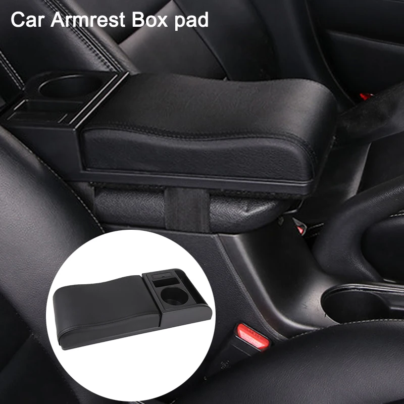Car Armrest Box Pad With Cup Holder Pu Leather Storage Box Soft Elbow Support Cushion Multi-functional Movable Armrest for Car
Car Armrest Box Pad With Cup Holder Pu Leather Storage Box Soft Elbow Support Cushion Multi-functional Movable Armrest for Car