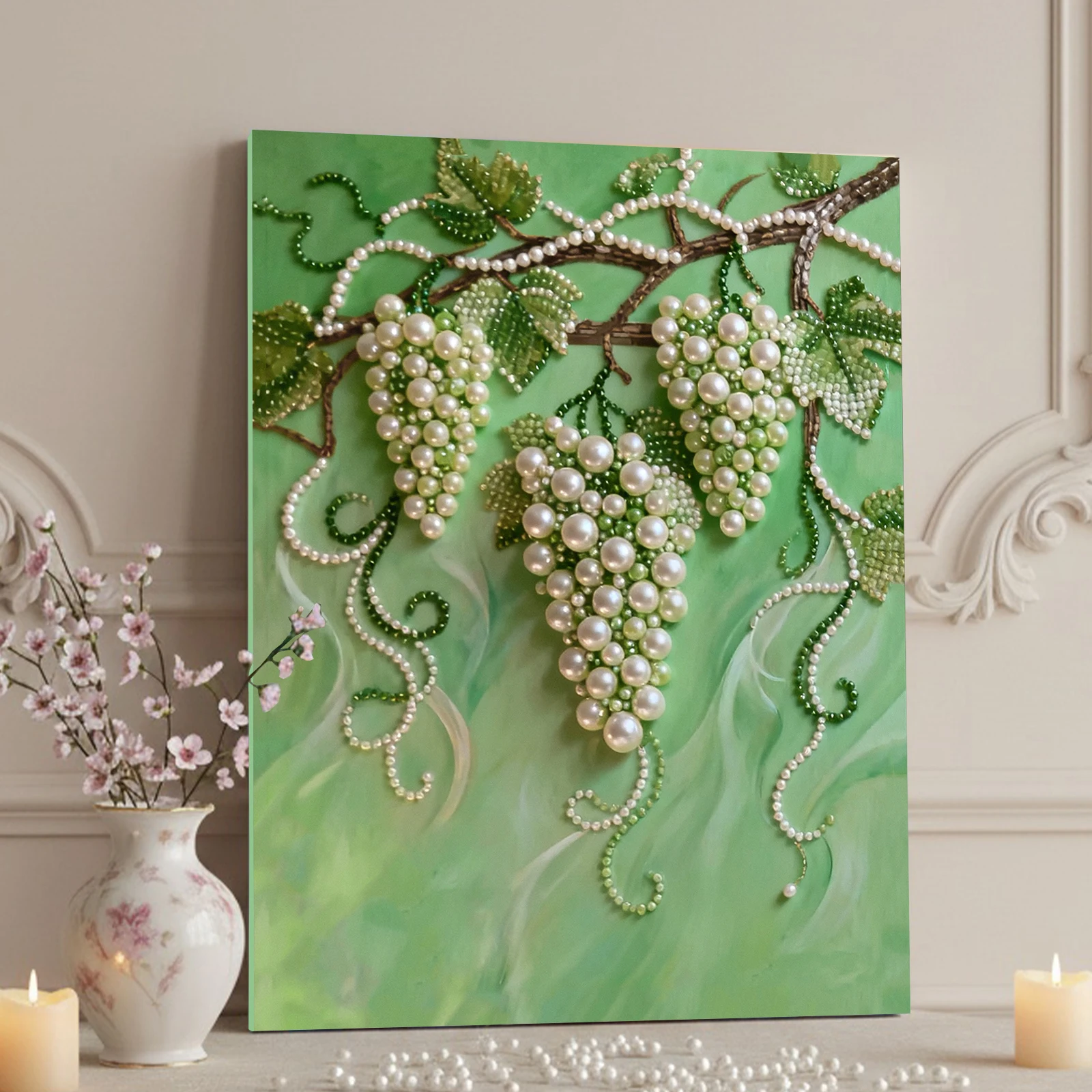 Grapes DIY Pearl Painting Kit for Adult Gift Home Wall Decor 40x50cm With Frame
Grapes DIY Pearl Painting Kit for Adult Gift Home Wall Decor 40x50cm With Frame