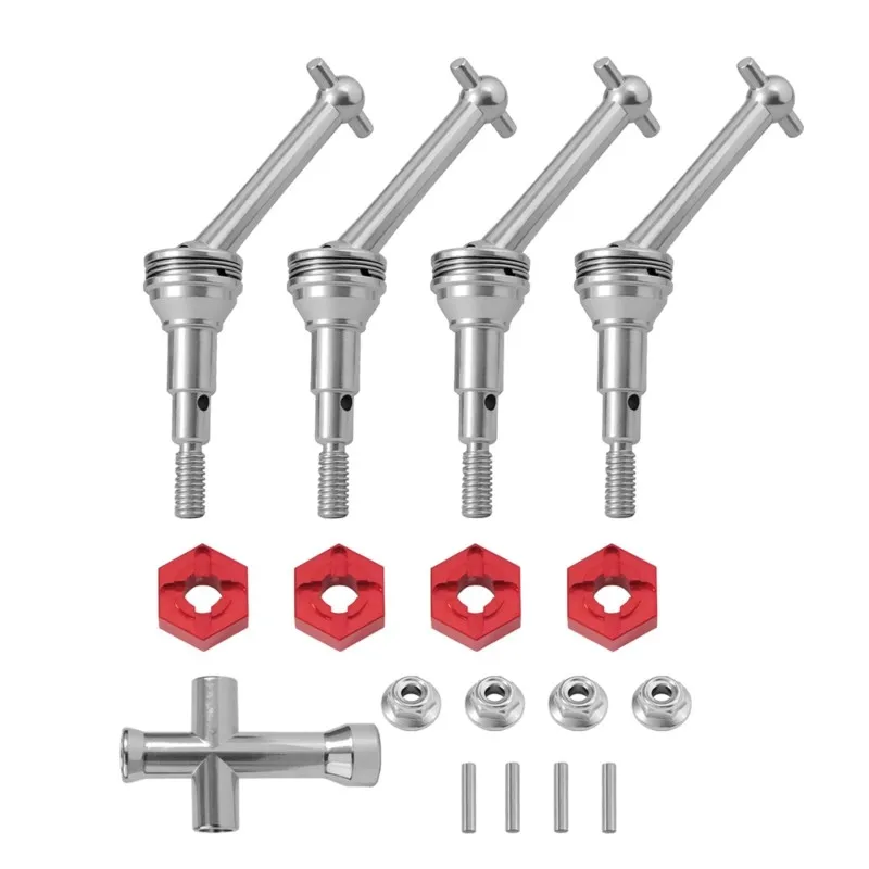 For MJX Scale 1/14 RC Car Accessories- 2Pcs 14301/14302 14303 14304 Metal Drive Shaft Dog Bone Upgrade Parts
For MJX Scale 1/14 RC Car Accessories- 2Pcs 14301/14302 14303 14304 Metal Drive Shaft Dog Bone Upgrade Parts