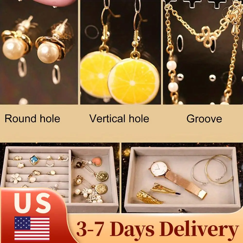 Вертикальная подставка-органайзер для серег с выдвижными ящиками, держатель для серег, браслетов, колец и длинных ожерелий
Вертикальная подставка-органайзер для серег с выдвижными ящиками, держатель для серег, браслетов, колец и длинных ожерелий