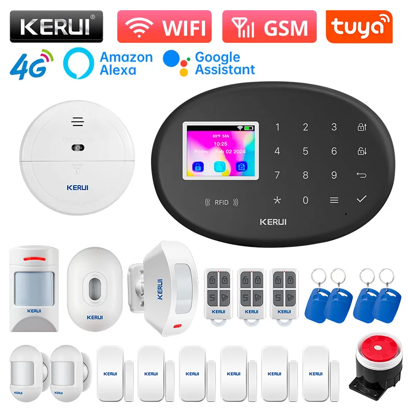 KERUI 4G Alarm Tuya Smart WIFI Home Alarm Security W204 Wireless Burglar Alarm Alexa Smart Life Products Infrared Motion Sensor
KERUI 4G Alarm Tuya Smart WIFI Home Alarm Security W204 Wireless Burglar Alarm Alexa Smart Life Products Infrared Motion Sensor