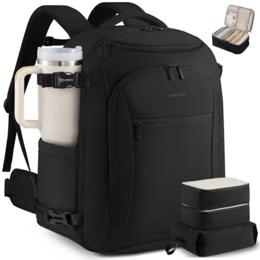 LOVEVOOK 50L Travel Backpack for Women and Men, Airline Approved Carry On Backpack with 3 Packing Cubes, TSA Waterproof Persona
LOVEVOOK 50L Travel Backpack for Women and Men, Airline Approved Carry On Backpack with 3 Packing Cubes, TSA Waterproof Persona