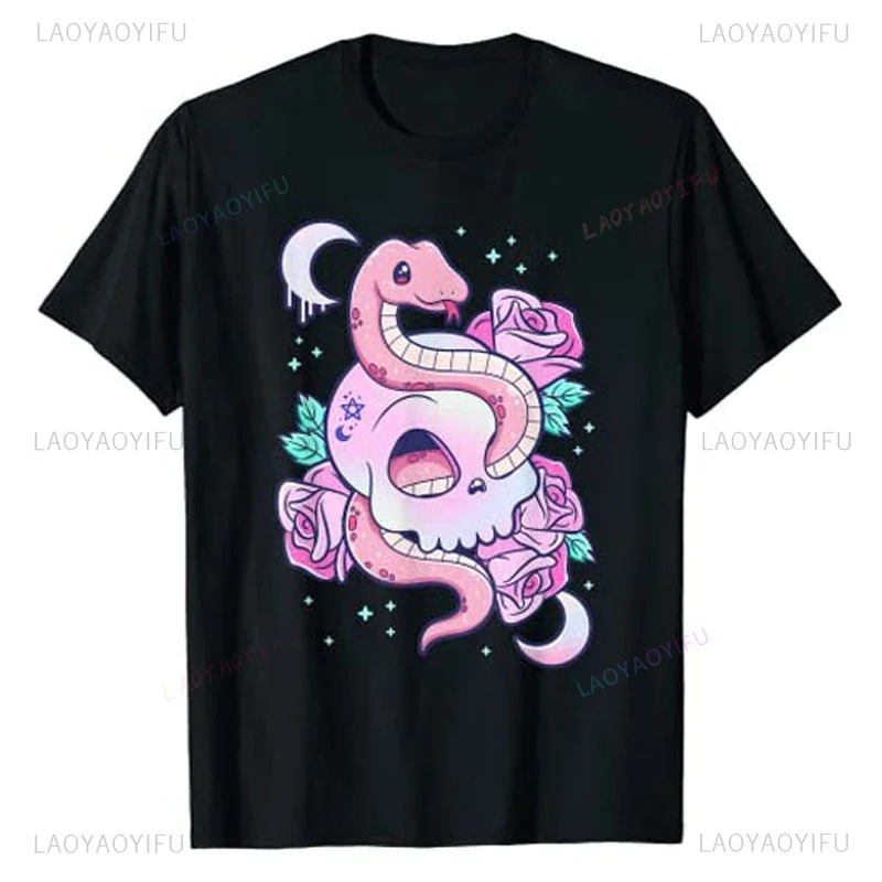 Kawaii Pastel Goth Cute Creepy Witchy Cat and Skull T-Shirt Cartoon Creepy-Skull Serpent Snake Roses Shirts 3 Headed Dog Clothes
Kawaii Pastel Goth Cute Creepy Witchy Cat and Skull T-Shirt Cartoon Creepy-Skull Serpent Snake Roses Shirts 3 Headed Dog Clothes