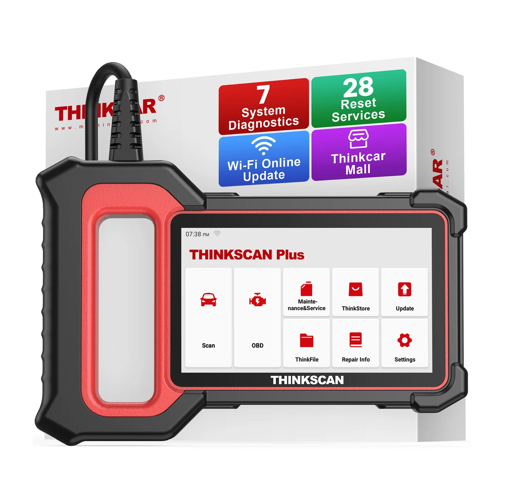 Диагностический сканер THINKCAR Thinkscan Plus S7 Obd2, устройство для диагностики автомобиля
Диагностический сканер THINKCAR Thinkscan Plus S7 Obd2, устройство для диагностики автомобиля