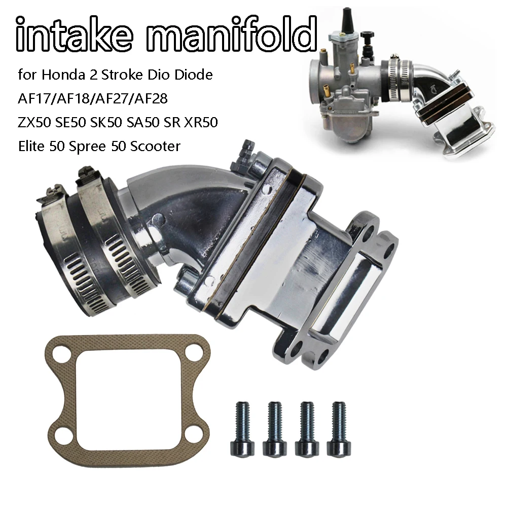 Carburetor Interface for refitting PWK pe26 28mm carburetor intake manifold on DIO 50 dio50 af34 35 38 scooter
Carburetor Interface for refitting PWK pe26 28mm carburetor intake manifold on DIO 50 dio50 af34 35 38 scooter
