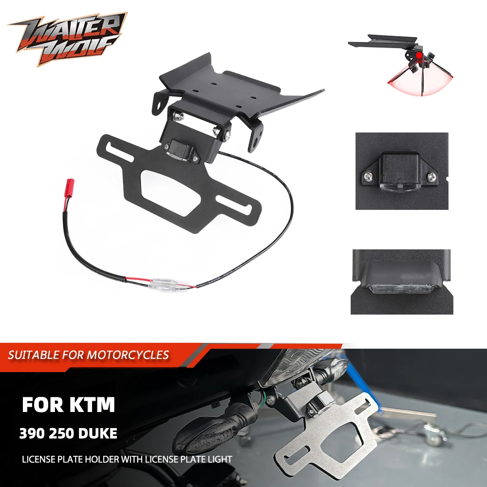 For390 250 Duke Motorycle Adjustable Tail Tidy Fender Eliminator Kit 250Duke 390Duke Registration License Plate Bracket Holder 
For390 250 Duke Motorycle Adjustable Tail Tidy Fender Eliminator Kit 250Duke 390Duke Registration License Plate Bracket Holder