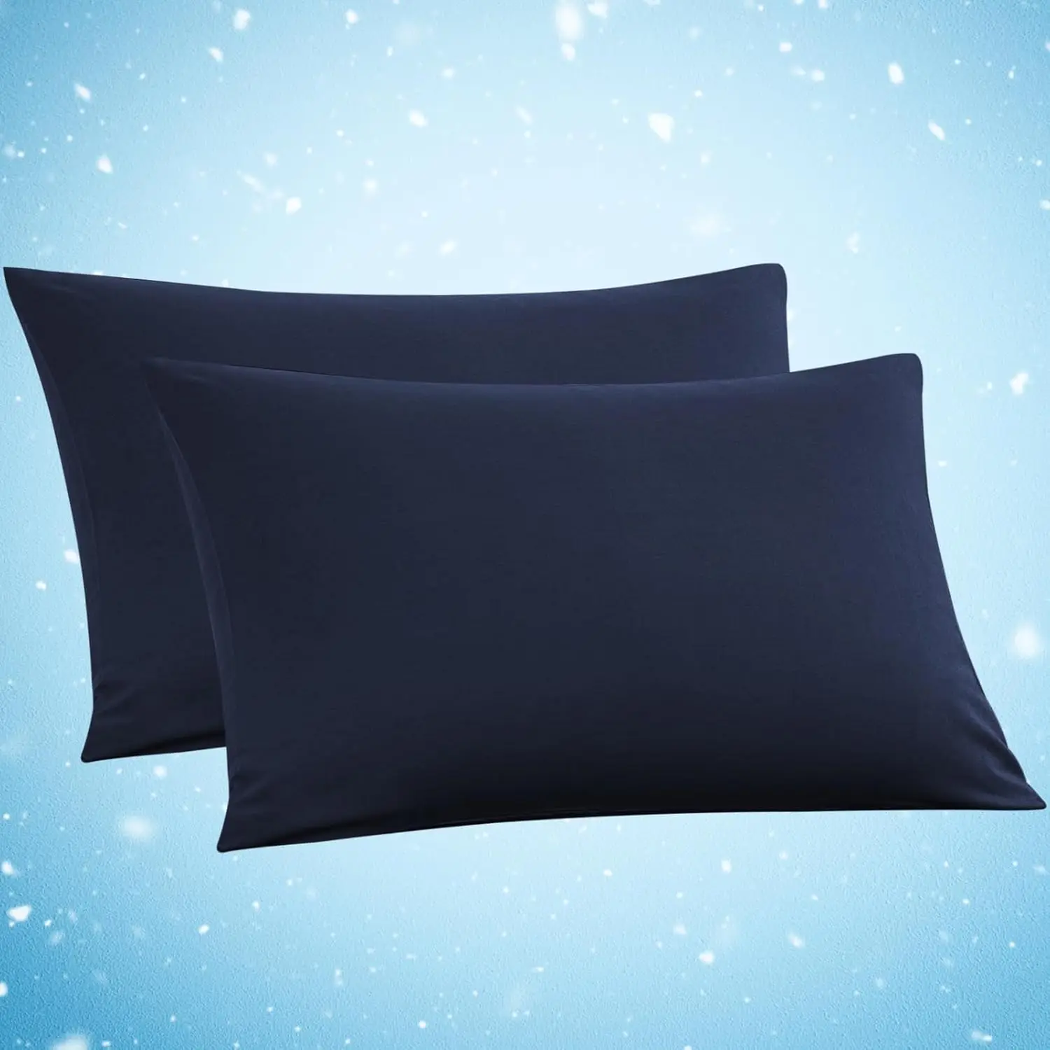 2 Pack Cooling Pillowcases, Standard Size with Envelope Closure, Breathable for Hot Sleepers - Navy Blue (20x26)
2 Pack Cooling Pillowcases, Standard Size with Envelope Closure, Breathable for Hot Sleepers - Navy Blue (20x26)