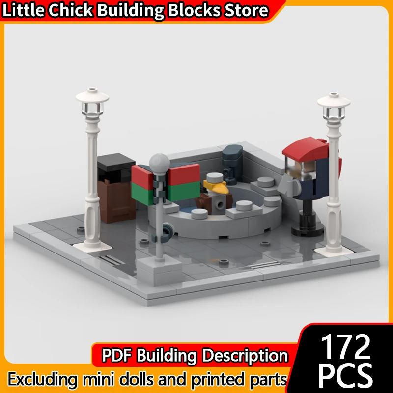City Street View Model MOC Building Bricks Corner With Bird And Pool Modular Technology Children Holiday Gifts Assemble Toy Suit
City Street View Model MOC Building Bricks Corner With Bird And Pool Modular Technology Children Holiday Gifts Assemble Toy Suit