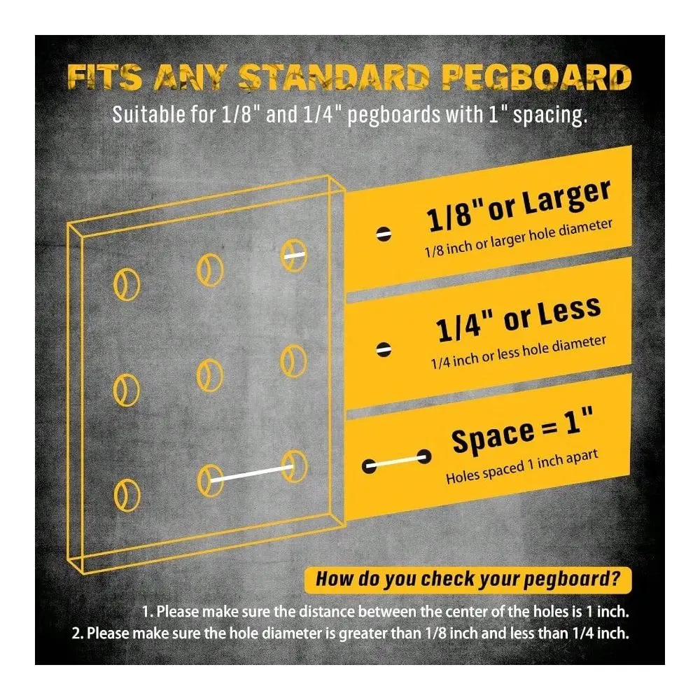 Piece Pegboard Hooks Kit Peg Board Organizer Accessories With Bins For Organizing Various Tools Fit 1 8 Or 1 4 Inch Pegboard Fo
Piece Pegboard Hooks Kit Peg Board Organizer Accessories With Bins For Organizing Various Tools Fit 1 8 Or 1 4 Inch Pegboard Fo