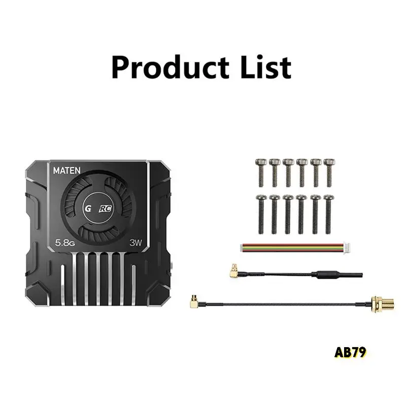For GEPRC MATEN 5.8G 3W VTX PRO 3000Mw 80CH Video Transmitter DC7-36V Built In Mic For FPV Long Range Racing Drone
For GEPRC MATEN 5.8G 3W VTX PRO 3000Mw 80CH Video Transmitter DC7-36V Built In Mic For FPV Long Range Racing Drone