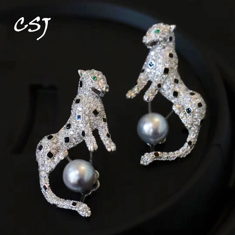 Classic Akoya Pearl Leopard Earring Sterling 925 Silver Hand Made Jewelry for Women Party Birthday Gift
Classic Akoya Pearl Leopard Earring Sterling 925 Silver Hand Made Jewelry for Women Party Birthday Gift